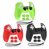 V1-1 Game Console & Remote Control Rocker Cap Silicone Protective Cover For PS5( Red)