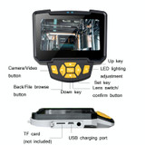 Industrial Dual-Lens Endoscope HD Handheld Screen Pipe Car Inspection Tool, Specification: Line Length 1m