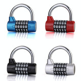 Large 5 Digit Combination Gym Cabinets Password Lock Tool Box Door Padlock(Silver)