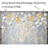 2.1m X 1.5m Christmas Ball Snowflake Party Decorative Photography Background