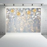 2.1m X 1.5m Christmas Ball Snowflake Party Decorative Photography Background