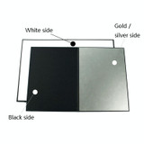 2 PCS Photography Folded Thickening A4 Cardboard Folding Light Diffuser Board(Silver)