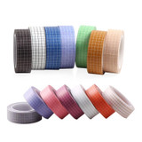 10 PCS Simple Manual Decorative Stickers Plaid Material Tape(FG-06)