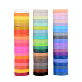 60 Colors / Box 8mmx4m Pure Color Rainbow Tape Hand Ledger Decoration Sticker