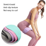 2 PCS LD-3606 Adjustable Non-Slip Yoga Belt Thickening Tension Belt(Pink)