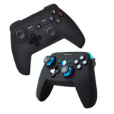 CX-X1  2.4GHz + Bluetooth 4.0 Wireless Game Controller Handle For Android / iOS / PC / PS3 Handle + Bracket+ Receiver (Blue)