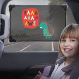J5047 Car Sunshade Transmissions Mesh Window Shade Stretch Adjustable Size Side Window Sunscreen Insulation Board(Giraffe)