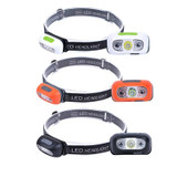 Smart Sensor Outdoor USB Headlight LED Portable Strong Light Night Running Headlight, Colour: Orange 3W 100LM 