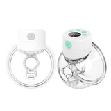 Wearable Automatic Breast Pump Massage Hands-free Invisible Wireless Large Suction Breast Pump S12 - English - White