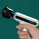 Mini Portable USB Rechargeable Electric Fascia Gun Muscle 12-speed Adjustable LCD Touch Screen Massage Gun