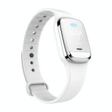 M20 Outdoor Ultrasonic Wave Mosquito Repellent Wristband with Clock & Body Temperature Test(White)