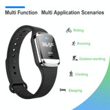 M20 Outdoor Ultrasonic Wave Mosquito Repellent Wristband with Clock & Body Temperature Test(White)