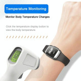 M20 Outdoor Ultrasonic Wave Mosquito Repellent Wristband with Clock & Body Temperature Test(White)