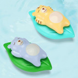 3 PCS Bathroom Playing Toys Baby Bathing Water Dolls On The Chain Swimming Bears And Lizards For Children(Beige Bear)