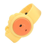 WT-M4 ABS+Silica Gel Children Mosquito Repellent Wristband (Yellow)