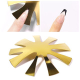 6 PCS Nail Art Tool Crystal Nail Making Plastic Steel Plate Model, Specification: Gold 