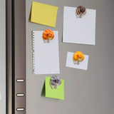 2 PCS Cat Ass Cartoon Stereo Magnetic Buckle Refrigerator Stickers With Magnetic Stickers(A Light Brown)