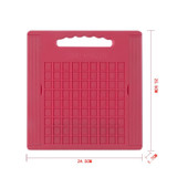 Children Game Chess Portable Storage Box Parent-Child Interaction Decompression Puzzle Board Game Toy(Red)