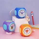 Children Romantic Starry Sky Projection Music Pointer Alarm Clock(Blue)