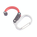 Multifunctional Carabiner Aluminum Alloy D-Type Outdoor Products Quick-Hanging Buckle(Red)