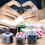 3 PCS Decompression Cube Toy Adult Decompression Dice, Colour: Gray + Black