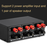 B051 2 Input And 1 Output Power Amplifier And Speaker Selection Switcher Output With Volume Adjustment 2 Power Amplifiers Audio Switcher Switch Distribution Comparator