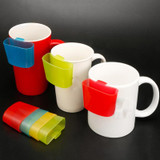 TX008 3 Sets Afternoon Tea Coffee Biscuit Holder Snack Plastic Tea Bag Cup Holder(Green)