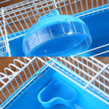 2 PCS Hamster Cage Portable Take-Out Cage Hamster Golden Bear Supplies(Brown)