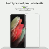 For Samsung Galaxy S21 Ultra 5G MOFI 9H 3D Explosion Proof Hot Bending Full Screen Covered Tempered Glass Film(Black)