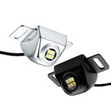 Car LED Electric Eye Reversing Light External Bulb Modified License Plate Auxiliary Light(Black)