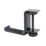 Headphone Bracket Internet Cafe Monitor Earphone Hanger Desktop Earphone Display Stand, Style: Lock Clip Type (Black)