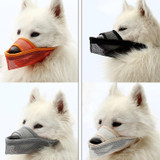 Dog Mouth Cover Anti-Bite Mesh Dog Mouth Cover Medium And Large Dogs Anti-Drop Mask XL(Orange)