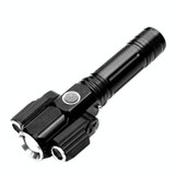 3 Lamp Holder Strong Light Flashlight Highlight Waterproof Hand-Held Outdoor Lighting Night Riding Flashlight