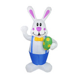 HC-FHJ-12002 Easter Decoration Cartoon Inflatable Model 1.9m Inflatable Rabbit Holiday Venue Layout(UK Plug)