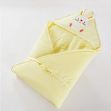 85x85 300g Baby Cotton Soft Swaddling Quilt Thickness Optional(Yellow)