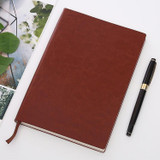 2 PCS Imitation Leather Business Notebook Retro Notebook, Cover color: Brown, Specification: A5