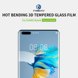 For Huawei Mate 40 PINWUYO 9H 3D Hot Bending Tempered Glass Film(Black)