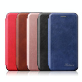 For Samsung Galaxy S22 Ultra 5G Retro Texture Magnetic Leather Case(Rose Gold)
