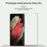 For Samsung Galaxy S21 Ultra 5G PINWUYO 9H 3D Hot Bending Tempered Glass Film(Black)