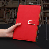 Notebook Business Retro Simple Notebook Office Notepad Red A5 Sheepskin Buckle