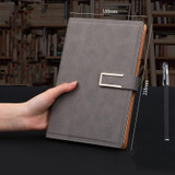 Notebook Business Retro Simple Notebook Office Notepad Gray A5 Sheepskin Buckle