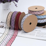 Transparent Snow Dots Yarn Ribbon Gift Box Packaging Material, Specification: 2.5cm(Starry White)