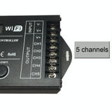 TC421 20A WiFi Programmable 5CH RGB LED Time Controller for Aquarium, Fish Tank, Plant Growth, DC 12-24V