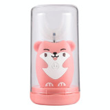 JY968 Children Automatic Intelligent Ultrasonic Voice Broadcast Mouth U-Shaped Electric Toothbrush, Product specifications: Mouse 7-13 years old(Pink)