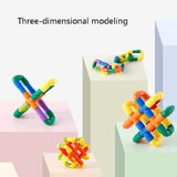 Children Educational Plastic Pipe Building Blocks Assembled Toy 72 PCS / Set