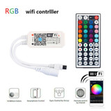 RGB Wifi LED Controller with 44 Keys Infrared Remote Control for 5050 2835 3528 LED Strip LED module, 5V-28V