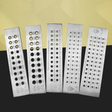 2 Rows 24 Holes 2.70-5.00mm Round Drawing Board Gold And Silver Drawing Board Semi-Circular Drawing Board Jewelry Tools