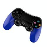 2 PCS Bluetooth Wireless Gamepad Touch Screen With Light Audio Dual Vibration Controller For PS4(Blue)