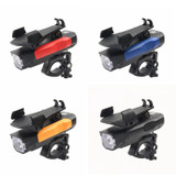 500LM Bicycle Light Mobile Phone Holder Multi-Function Riding Front Light With Horn 2400 mAh (Black Orange)