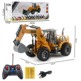 Wireless Remote Control 5-Way Charging Electric Engineering Vehicle Model(Excavator)